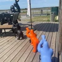 Qeeboo Kong XS Gorilla LED Table Lamp for Indoor By S. Giovannoni Qeeboo Kong XS Gorilla LED Table Lamp for Indoor By S. Giovannoni