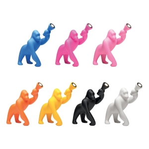 Qeeboo Kong XS Gorilla LED da Tavolo per Interno By S. Giovannoni