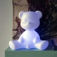Qeeboo Teddy Boy Lampada da Tavolo RGB a Batteria By Giovannoni