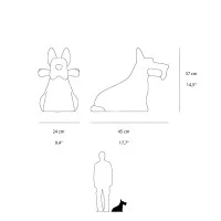 Qeeboo Scottie Battery-Powered Doggie LED Lamp By Giovannoni