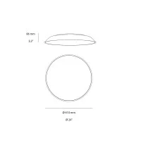 Artemide FEBE LED Wall/Ceiling Lamp By Gismondi and Moioli