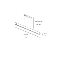 Wever & Ducrè Ello 13.0 Lampada Lineare a LED da Sospensione