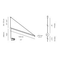 Wever & Ducrè DARF Lampada Tubolare Neon LED da Parete