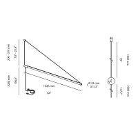 Wever & Ducrè DARF Lampada Tubolare Neon LED da Parete