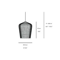 Kartell Kabuki LED Suspension Lamp for Indoor By F. Laviani