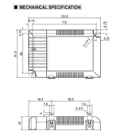 Meanwell Alimentatore LCM-40DA LED 42W 2-100V 350-1050mA IP20