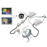 QLT Protocol converter from DMX512 or DALI to PWM for RGBox 35 power supply