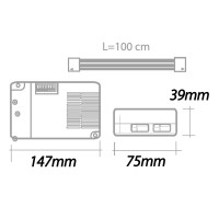 Qlt RGBox 45 Alimentatore 12V 45W per LED in sistemi RGB con DMX