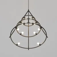 Artemide El Poris Conical Suspension Lamp for Indoor By H&deM