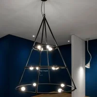 Artemide El Poris Conical Suspension Lamp for Indoor By H&deM