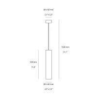 Ideal Lux Sky SP1 Lampada da Sospensione Rettangolare a LED