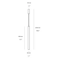 copy of Ideal Lux Sky SP1 Lampada da Sospensione Rettangolare a LED