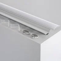 Lampo Aluminum big Angular Surface Profile 2 Meters For Strip Led