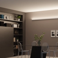 Lampo Aluminum big Angular Surface Profile 2 Meters For Strip Led