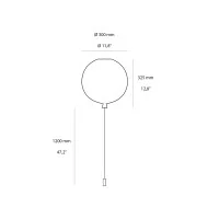 Brokis Memory PC877 Colored Glass Ceiling Suspension Balloons