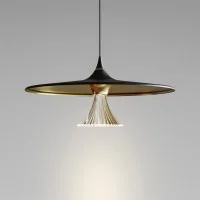 Artemide Ipno LED Suspension Lamp with Spiral Optic By De Lucchi