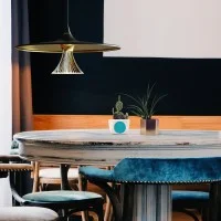 Artemide Ipno LED Suspension Lamp with Spiral Optic By De Lucchi