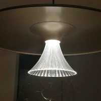 Artemide Ipno LED Suspension Lamp with Spiral Optic By De Lucchi