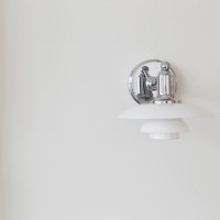Louis Poulsen PH 2/1 Wall in Opaline Glass By Poul Henningsen