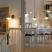 Louis Poulsen PH 2/1 Wall in Opaline Glass By Poul Henningsen