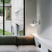 Louis Poulsen PH 2/1 Lampada da Parete in Vetro By Henningsen