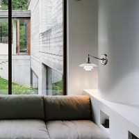 Louis Poulsen PH 2/1 Wall in Opaline Glass By Poul Henningsen