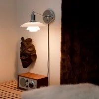 Louis Poulsen PH 2/1 Wall in Opaline Glass By Poul Henningsen