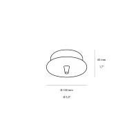 Ideal Lux Rosone Standard 1 Luce Tondo per Sospensioni Singole