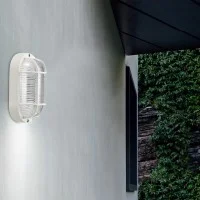 Lampo E090 Plafoniera Ovale da Soffitto o Parete per Esterno