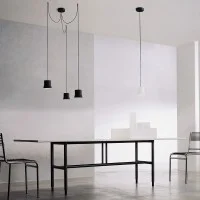copy of Artemide Ipno LED Suspension Lamp with Spiral Optic By De Lucchi