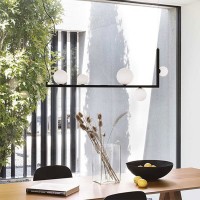 Ideal Lux Birds SP5 Lampada LED da Sospensione con Sfere in Vetro