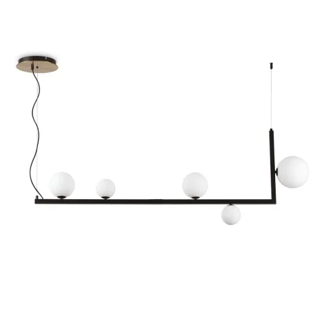 Ideal Lux Birds SP5 Lampada LED da Sospensione con Sfere in Vetro