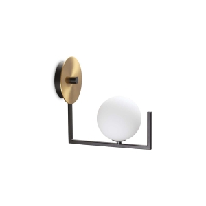 Ideal Lux Birds AP1 LED Wall Lamp with Spherical Glass Diffuser