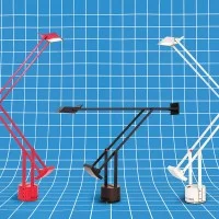 Artemide TIZIO Red 50th Anniversary Edition By Richard Sapper