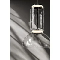 Flos Noctambule Led Suspension Glass Low Cylinder and Bowl by