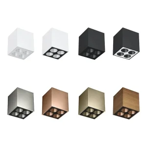 Flos Light Shadow Surface 4 Square Faretto Cubo LED a Superficie