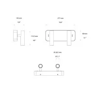Astro Lighting Enna Twin Adjustable Double LED Wall Lamp