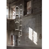 Flos Noctambule Led Suspension Glass Low Cylinders by