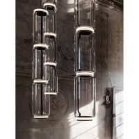 Flos Noctambule Sospensione Led Low Cylinders In Vetro by Flos Noctambule Sospensione Led Low Cylinders In Vetro by