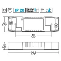 TCI LED Driver LED 240V PRO FLAT 36/900mA Direct Current Electronic
