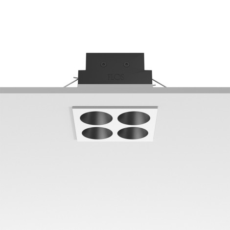 Flos Light Shadow Fixed Trim 4 Square LED DALI 10W 22° Recessed