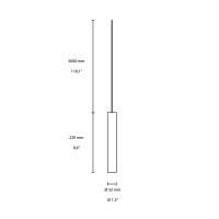 Flos Find Me 1 Suspension LED 6W Cylindrical Lamp For Indoor