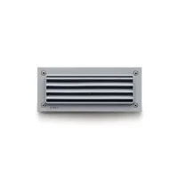 Simes Minibrique LED Rectangular Grid Recessed Wall Lamp Outdoor