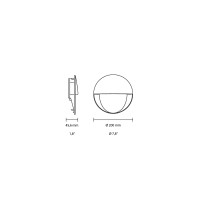 iGuzzini Walky Large Round da Incasso o Parete LED IP66
