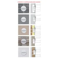 iGuzzini Controstampo per Controcassa dei Walky D50 e 45