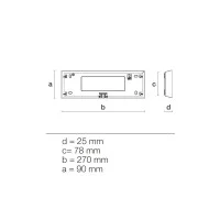iGuzzini Base for Walky Large Rectangular Wall Installation