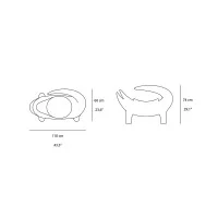 Slide Design KROKO Modern Decorative Armchair By Marcantonio