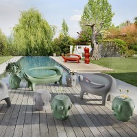 Slide Design Threebù Tavolino Sgabello Decorativo By Marcantonio