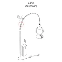 Flos Ricambio Canalina Grande Inox per Arco LED e Arco