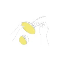 Flos Replacement Optical LED Diffuser with Screws for Arco LED